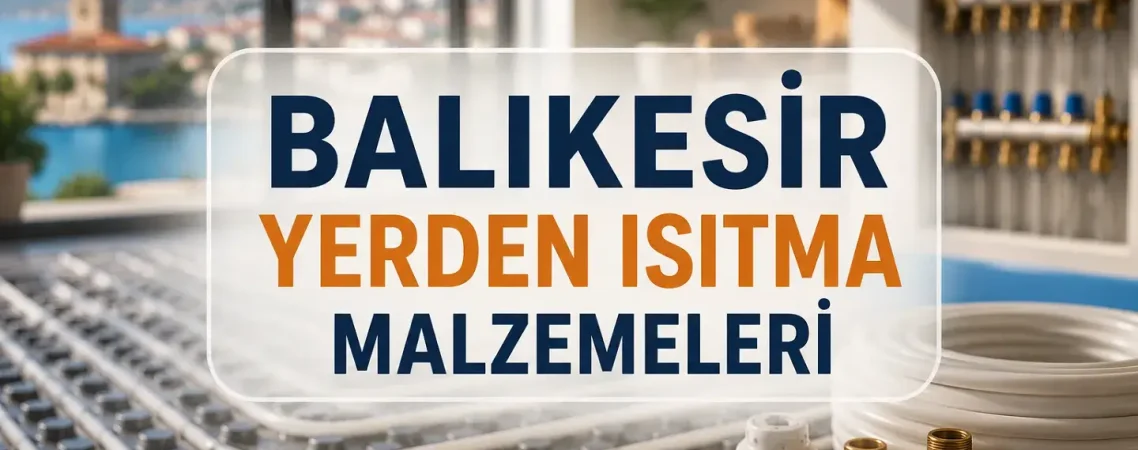 Balıkesir Zeminden Isıtma Malzemeleri Toptan Perakende Satış